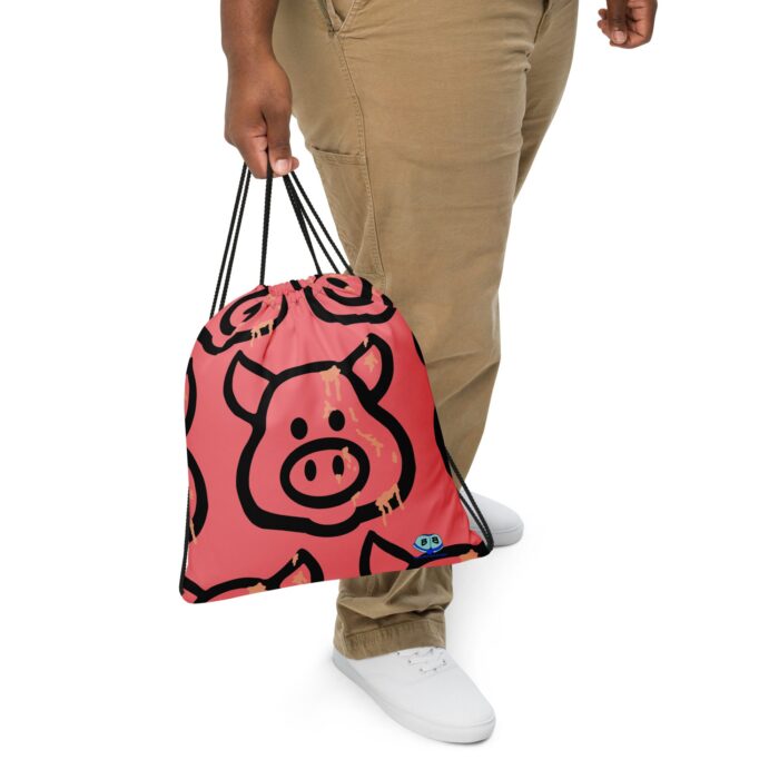 Drawstring bag - 2 Sided Print - Cum Pig