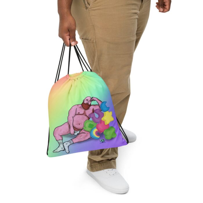 Drawstring bag - 2 Sided Print - Get Lucky