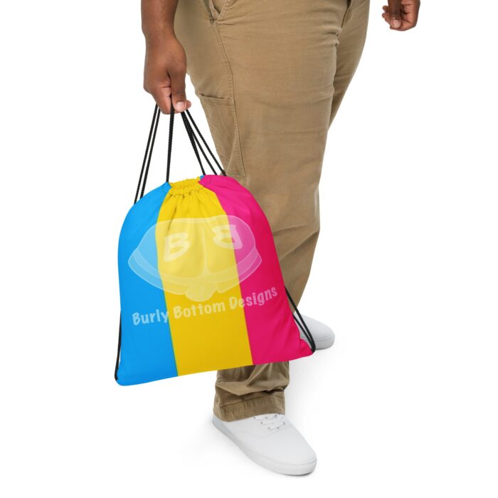 Drawstring bag - 2 Sided Print - Pansexual Pride Flag