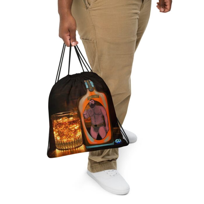 Drawstring bag - 2 Sided Print - Two Fingers (Only Bourbon)