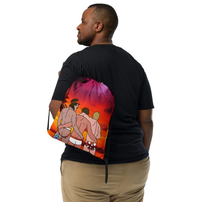 Drawstring bag - 2 Sided Print - Beach Buddies - Image 2