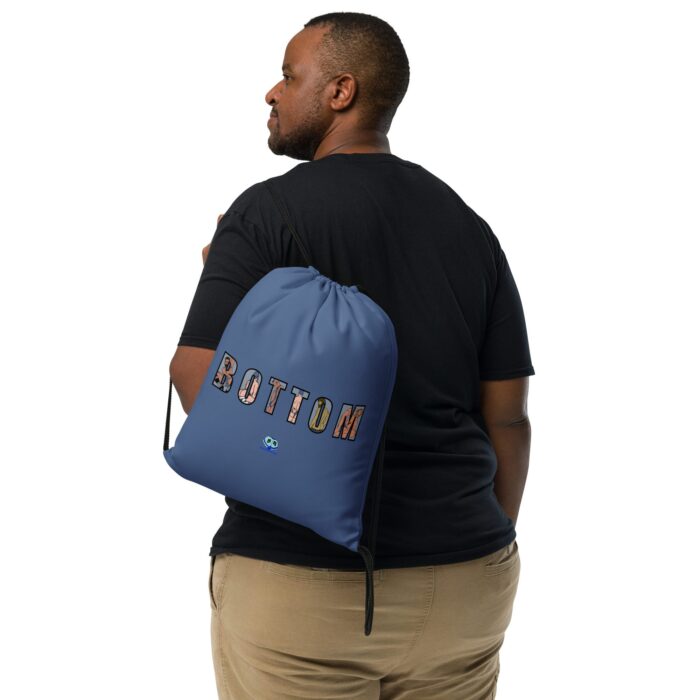 Drawstring bag - 2 Sided Print - BOTTOM Cutout - Image 2