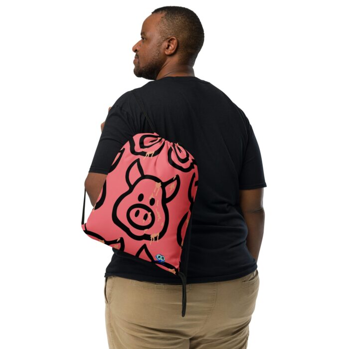 Drawstring bag - 2 Sided Print - Cum Pig - Image 2