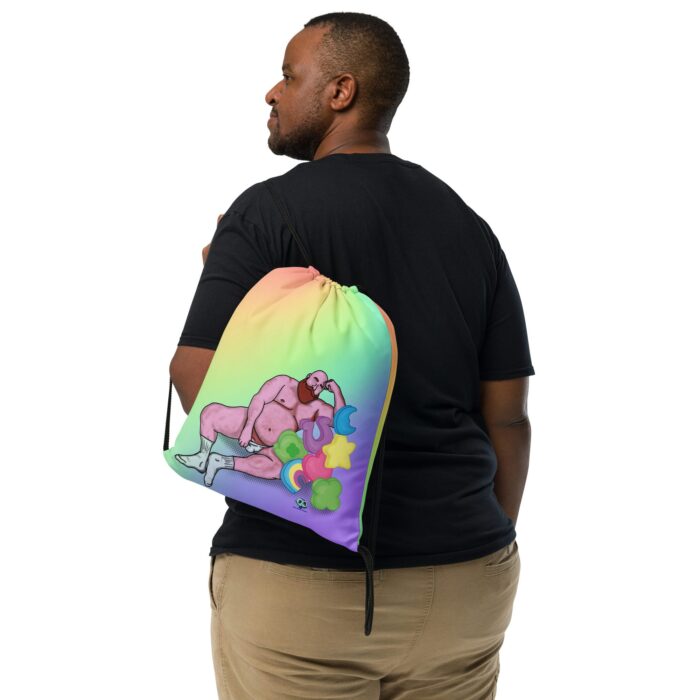 Drawstring bag - 2 Sided Print - Get Lucky - Image 2