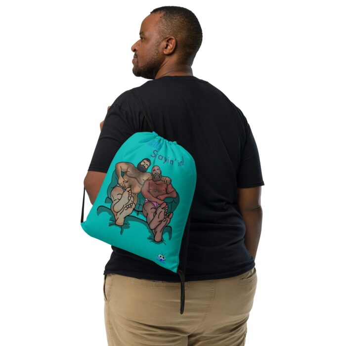Drawstring bag - 2 Sided Print - Staying In - Image 2