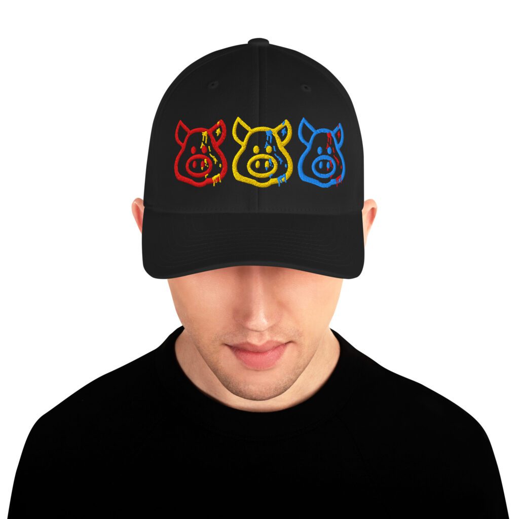 Structured Twill Cap - Cum Pigs