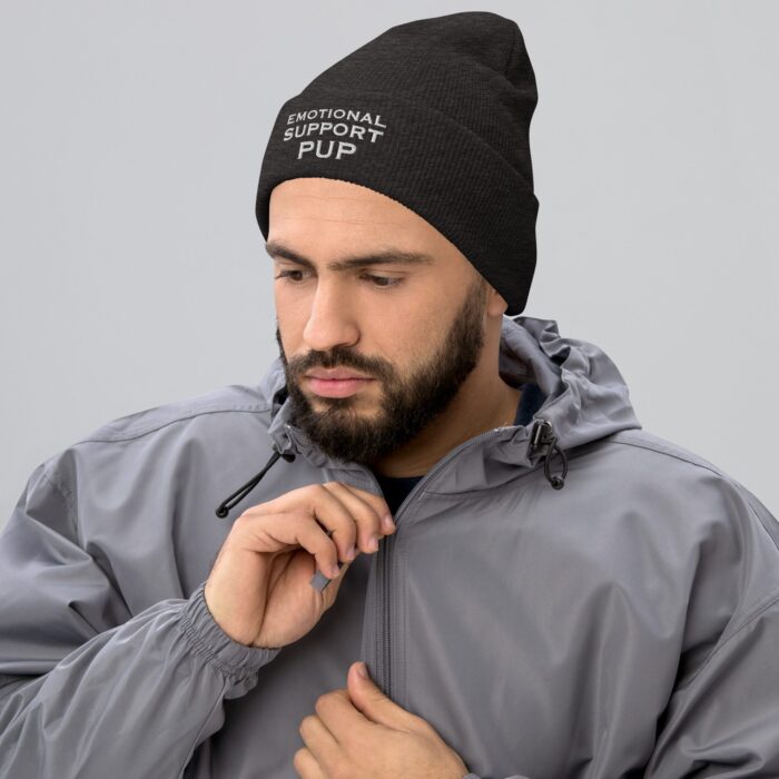 Cuffed Beanie - Emotional Support Pup - Image 4