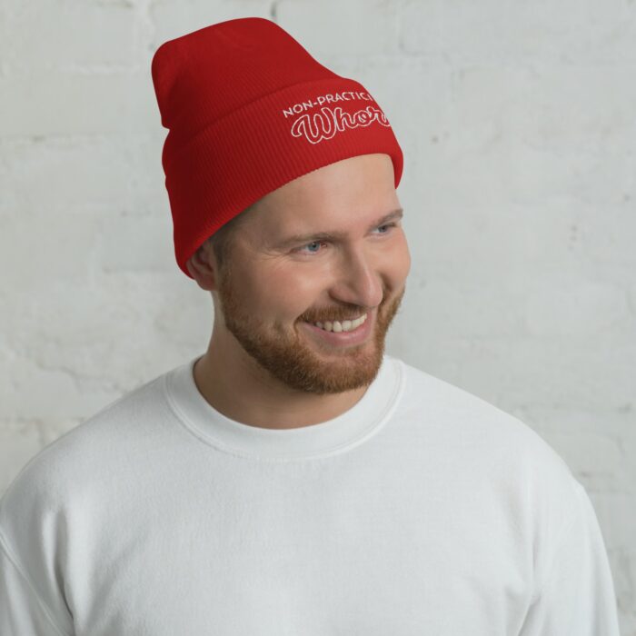 Cuffed Beanie - Non Practicing Whore - Image 6