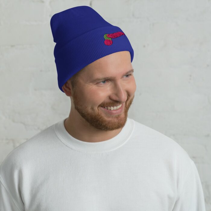 Cuffed Beanie - Pop Art Cock Solo - Image 5