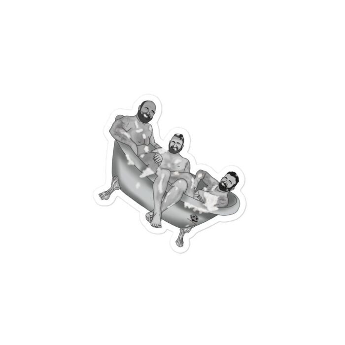 Vinyl Stickers - Three Bears in a Tub - Image 2