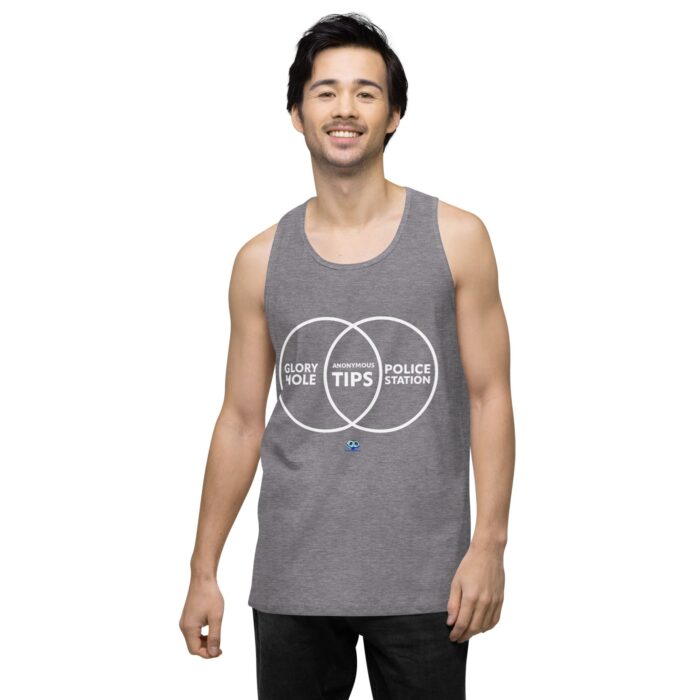 Men’s premium tank top - Anonymous Tips - Image 42