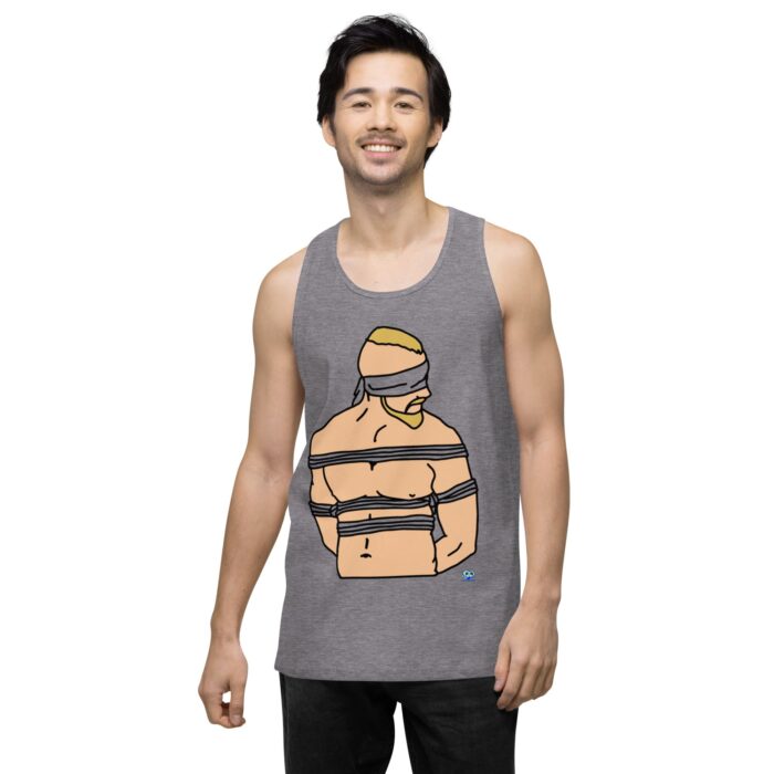 Men’s premium tank top - Bound and Blindfolded - Image 18