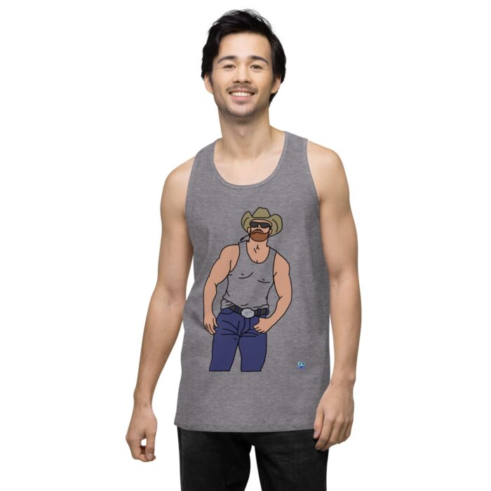 Men’s premium tank top - Cowboy Blues - Image 42