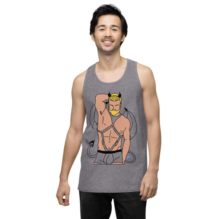 Men’s premium tank top - Devil - Image 18