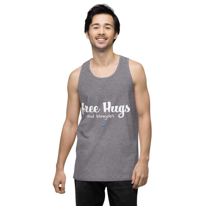 Men’s premium tank top - Free Hugs - Image 42