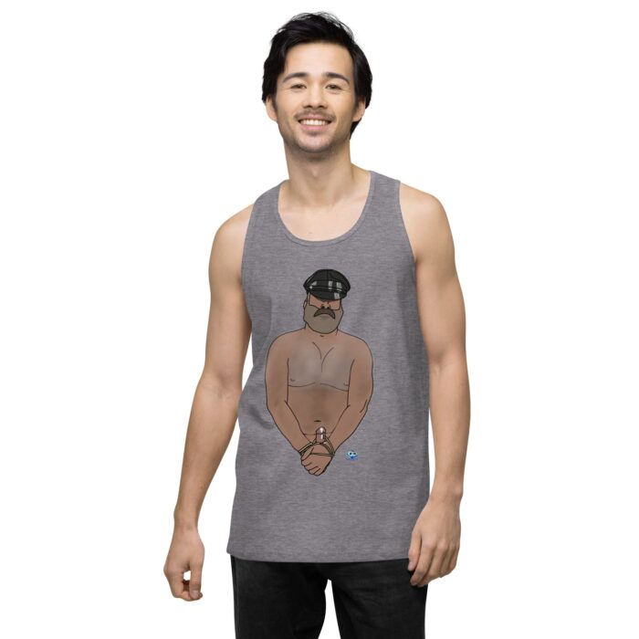 Men’s premium tank top - Hairy Daddy - Image 18