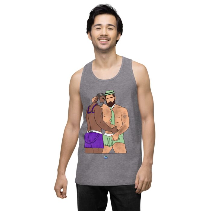 Men’s premium tank top - He's Got a Basket - Image 43