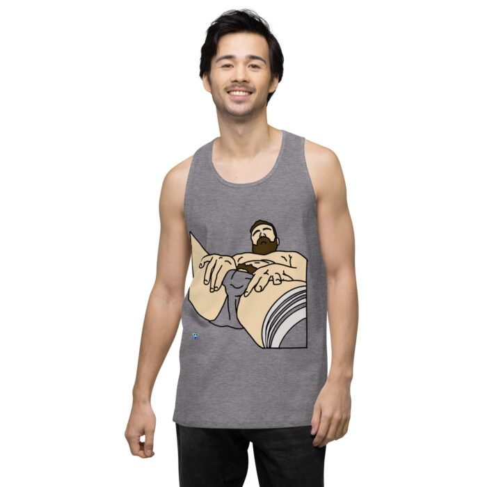 Men’s premium tank top - Peekaboo Bush - Image 18