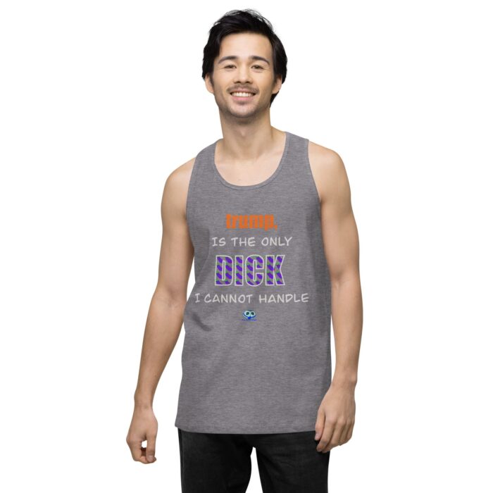 Men’s premium tank top - trump is a dick - Image 18