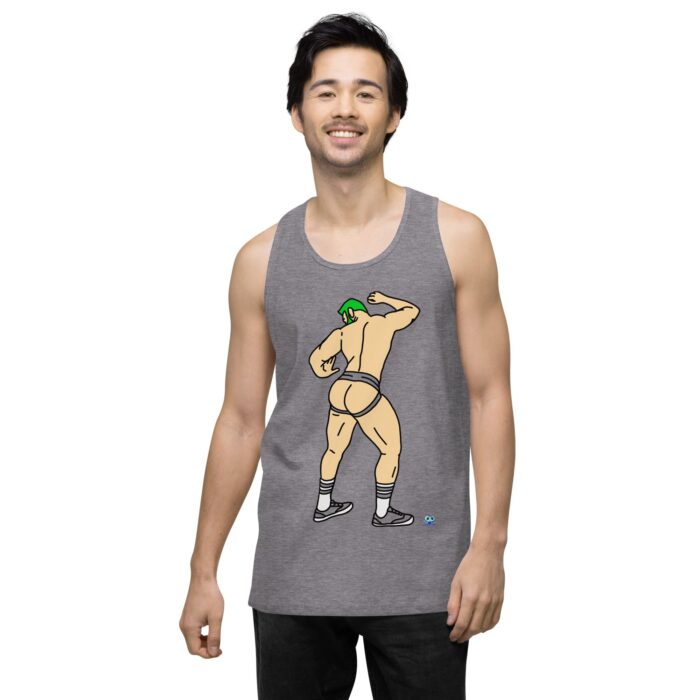 Men’s premium tank top - Up Against The Wall - Image 18