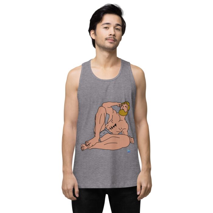 Men’s premium tank top - Blonde in Jock - Image 41