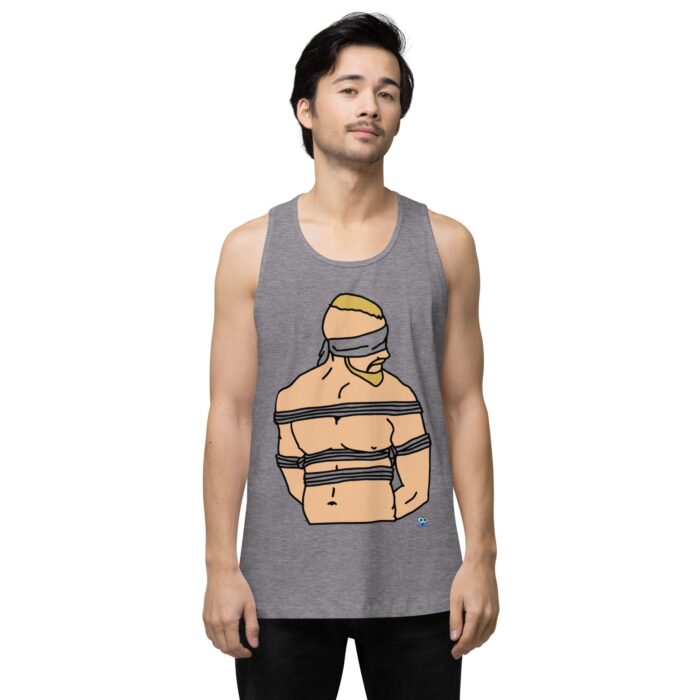 Men’s premium tank top - Bound and Blindfolded - Image 17