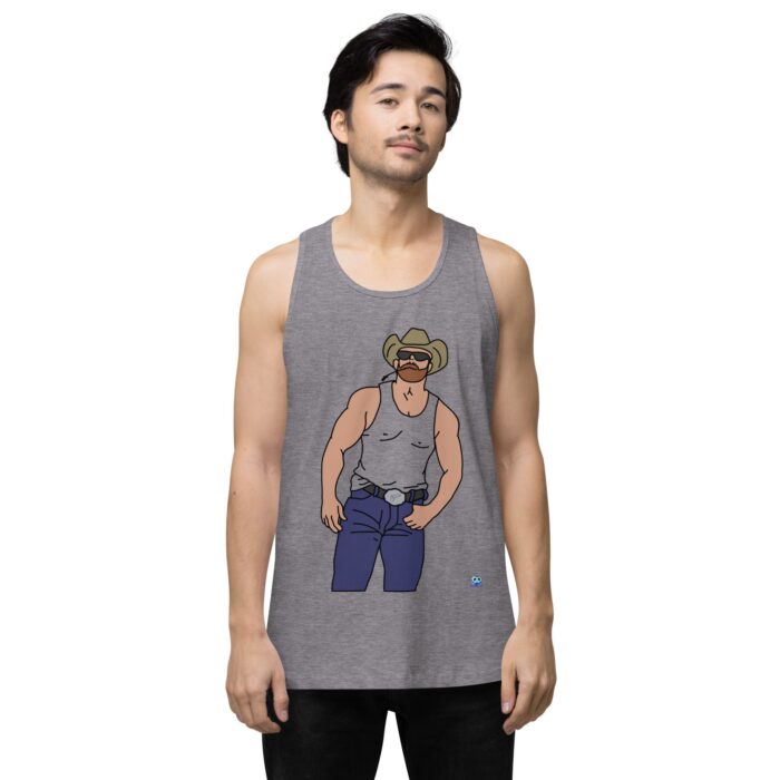 Men’s premium tank top - Cowboy Blues - Image 41