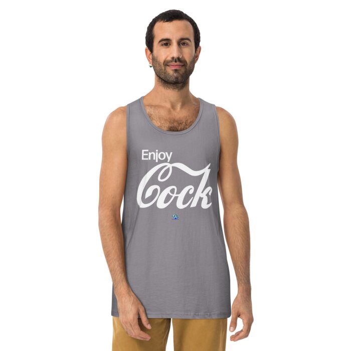 Men’s premium tank top - Enjoy Cock - Image 9
