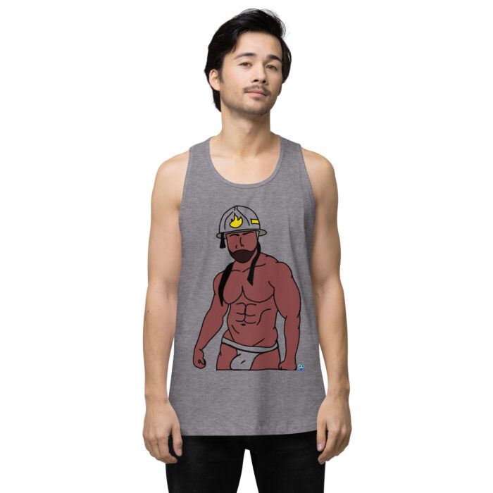 Men’s premium tank top - Fireman - Image 41