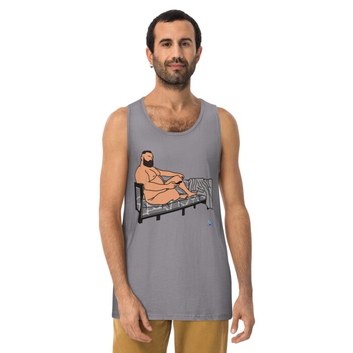 Men’s premium tank top - Giraffe Couch