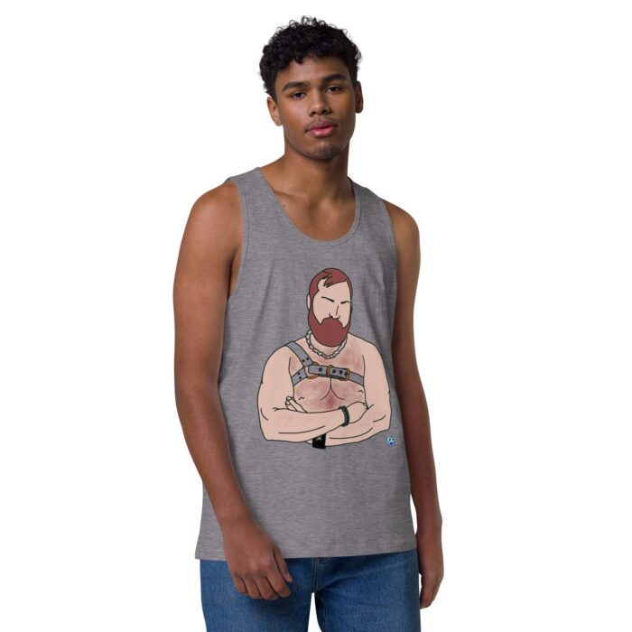 Men’s premium tank top - Hairy Harness - Image 33