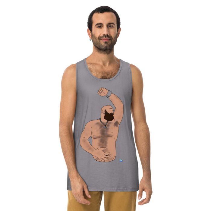 Men’s premium tank top - Hairy Pits - Image 10