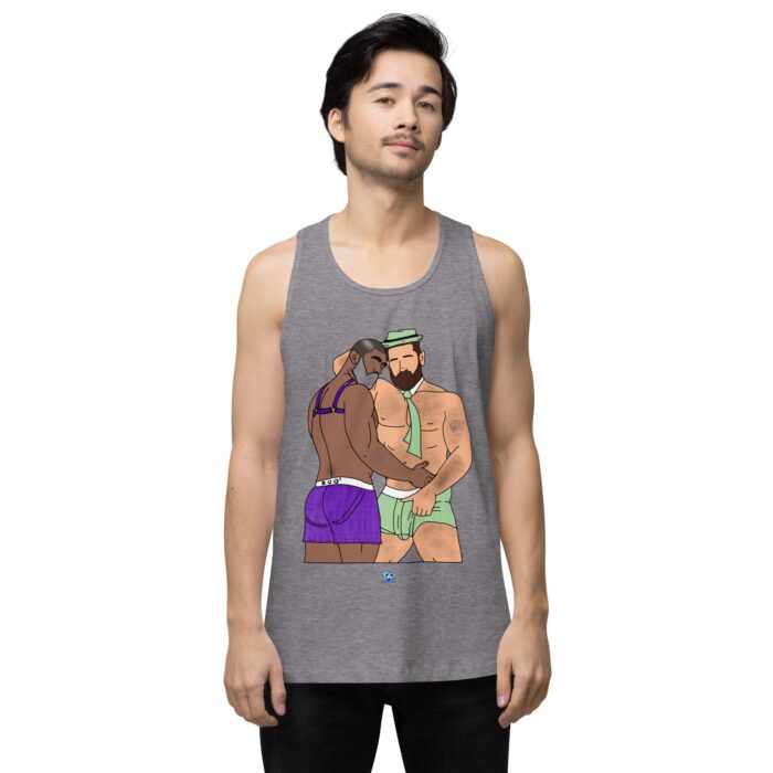 Men’s premium tank top - He's Got a Basket - Image 42