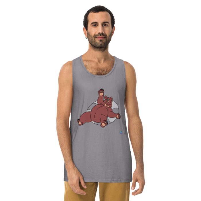 Men’s premium tank top - Inner Tube Bear - Image 18