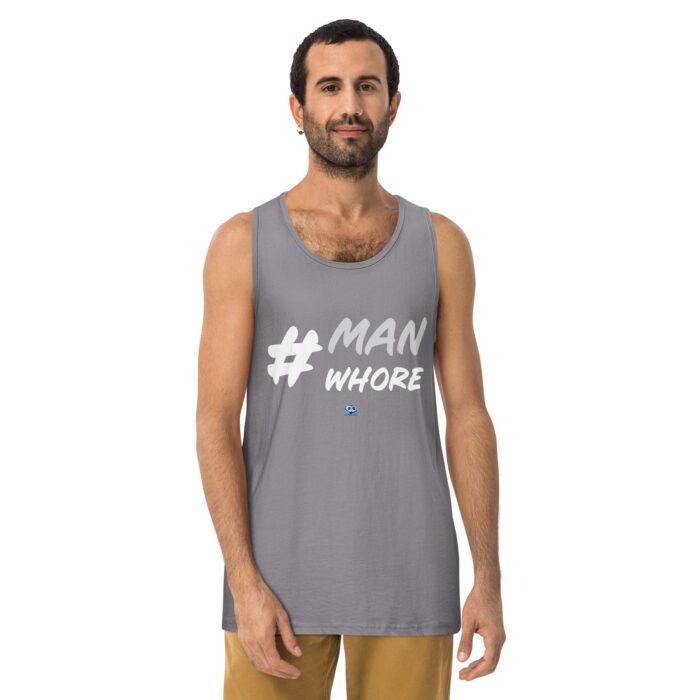 Men’s premium tank top - Man Whore - Image 17