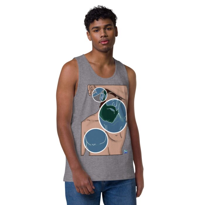 Men’s premium tank top - Negative Feelings - Image 13