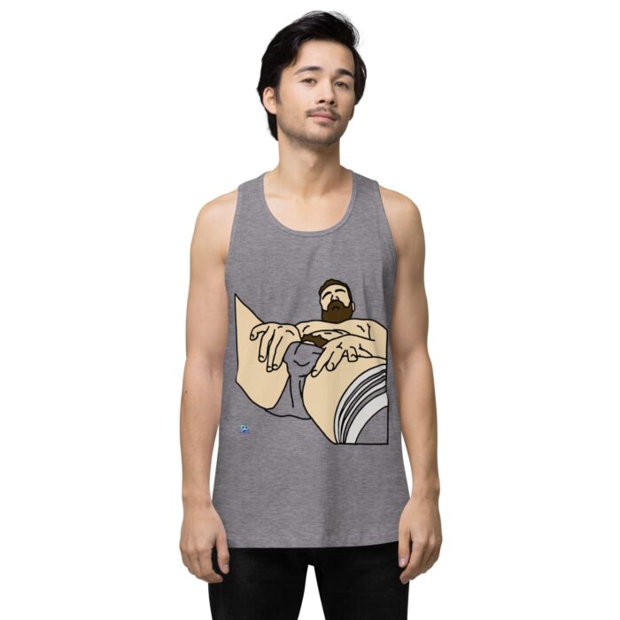 Men’s premium tank top - Peekaboo Bush - Image 17
