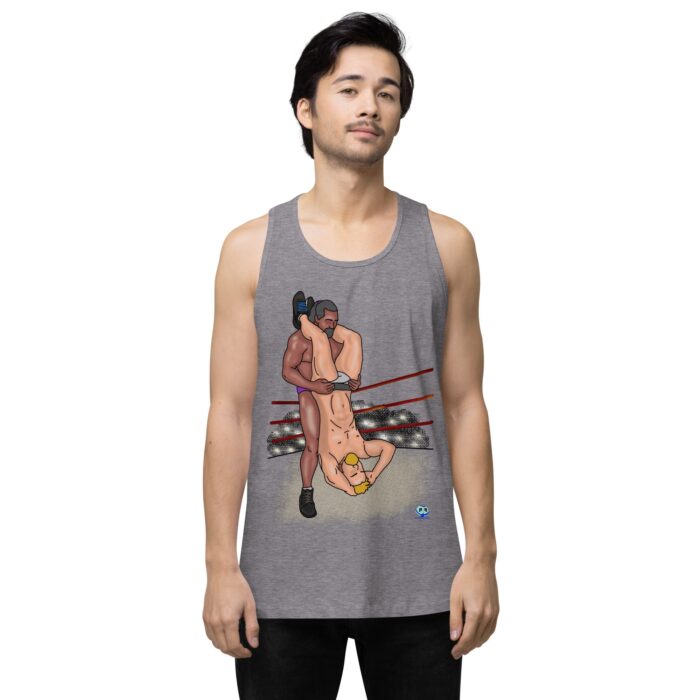 Men’s premium tank top - Pile Driver - Image 41