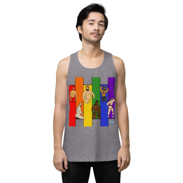 Men’s premium tank top - Pride Columns - Image 42