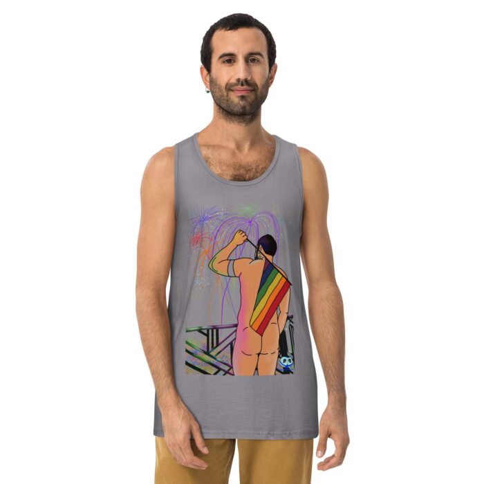 Men’s premium tank top - Pride Parade - Image 10