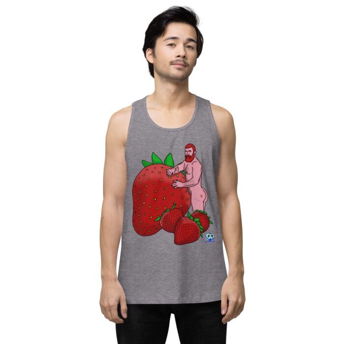 Men’s premium tank top - Red and Wild - Image 18