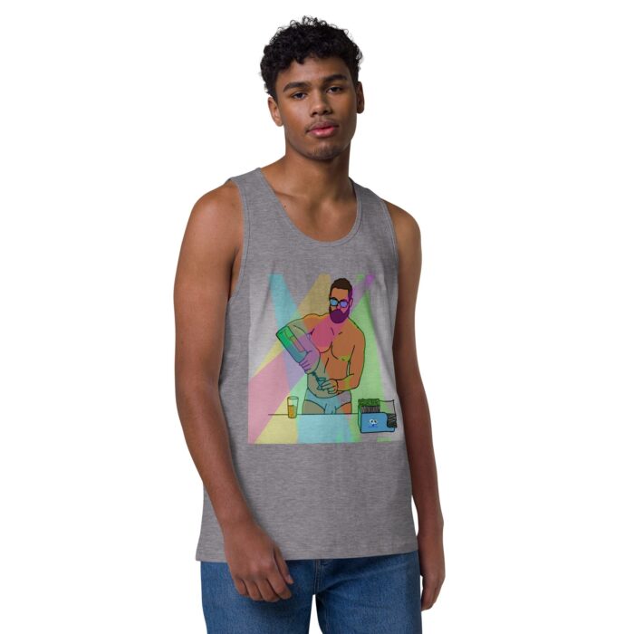Men’s premium tank top - The Bartender - Image 18
