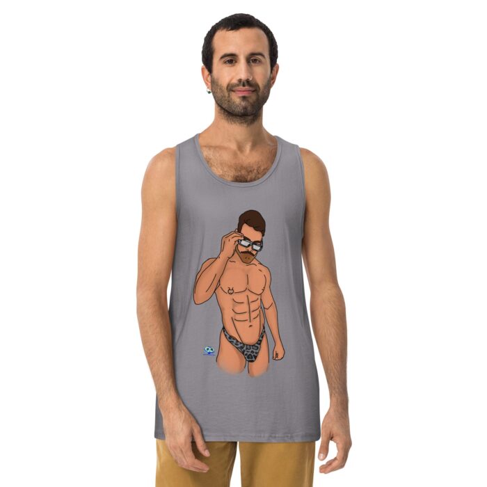 Men’s premium tank top - Wild - Image 9