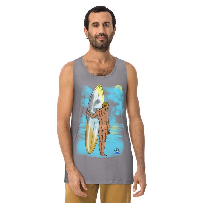 Men’s premium tank top - Tan Lines - Image 10