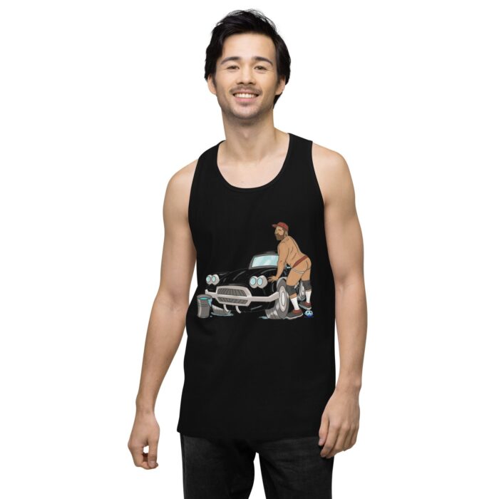 Men’s premium tank top - Car Wash - Image 3