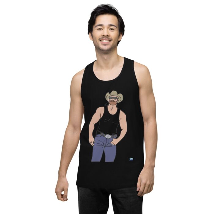 Men’s premium tank top - Cowboy Blues - Image 3