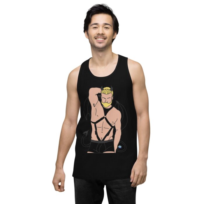 Men’s premium tank top - Devil - Image 3