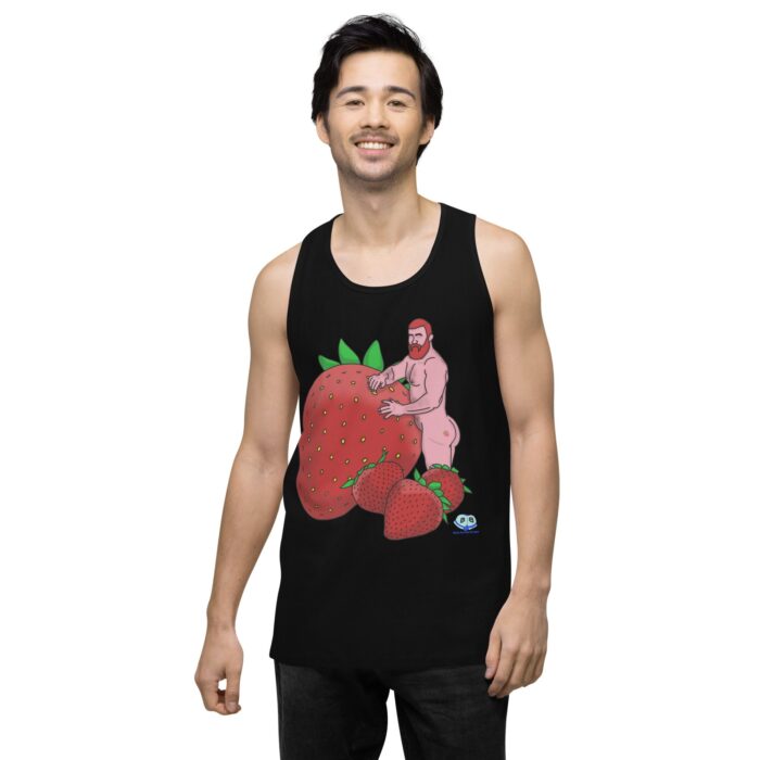 Men’s premium tank top - Red and Wild - Image 3