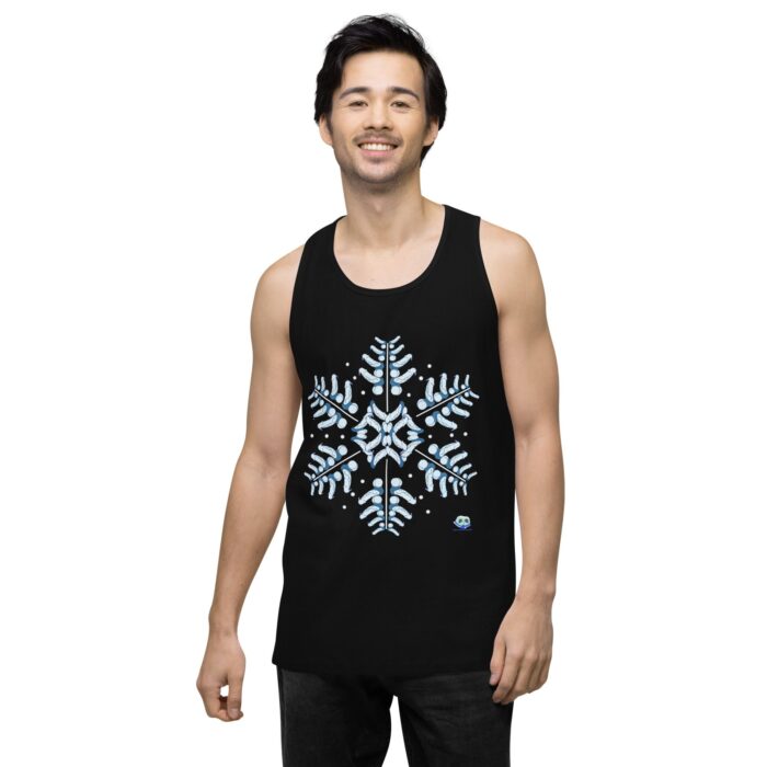 Men’s premium tank top - Snowflake - Image 2