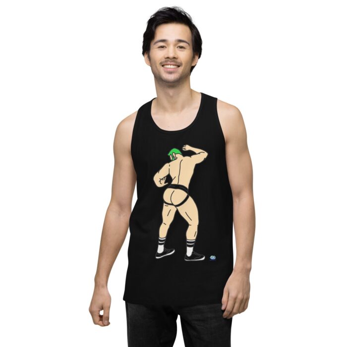 Men’s premium tank top - Up Against The Wall - Image 3